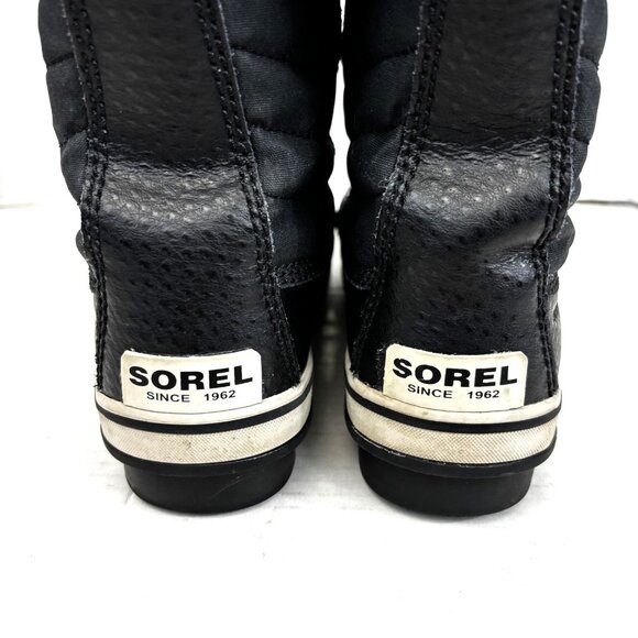 Sorel Joan of Arctic Winter Boots Womens Size 5 Black Snow Faux Fur Waterproof - Picture 2 of 13
